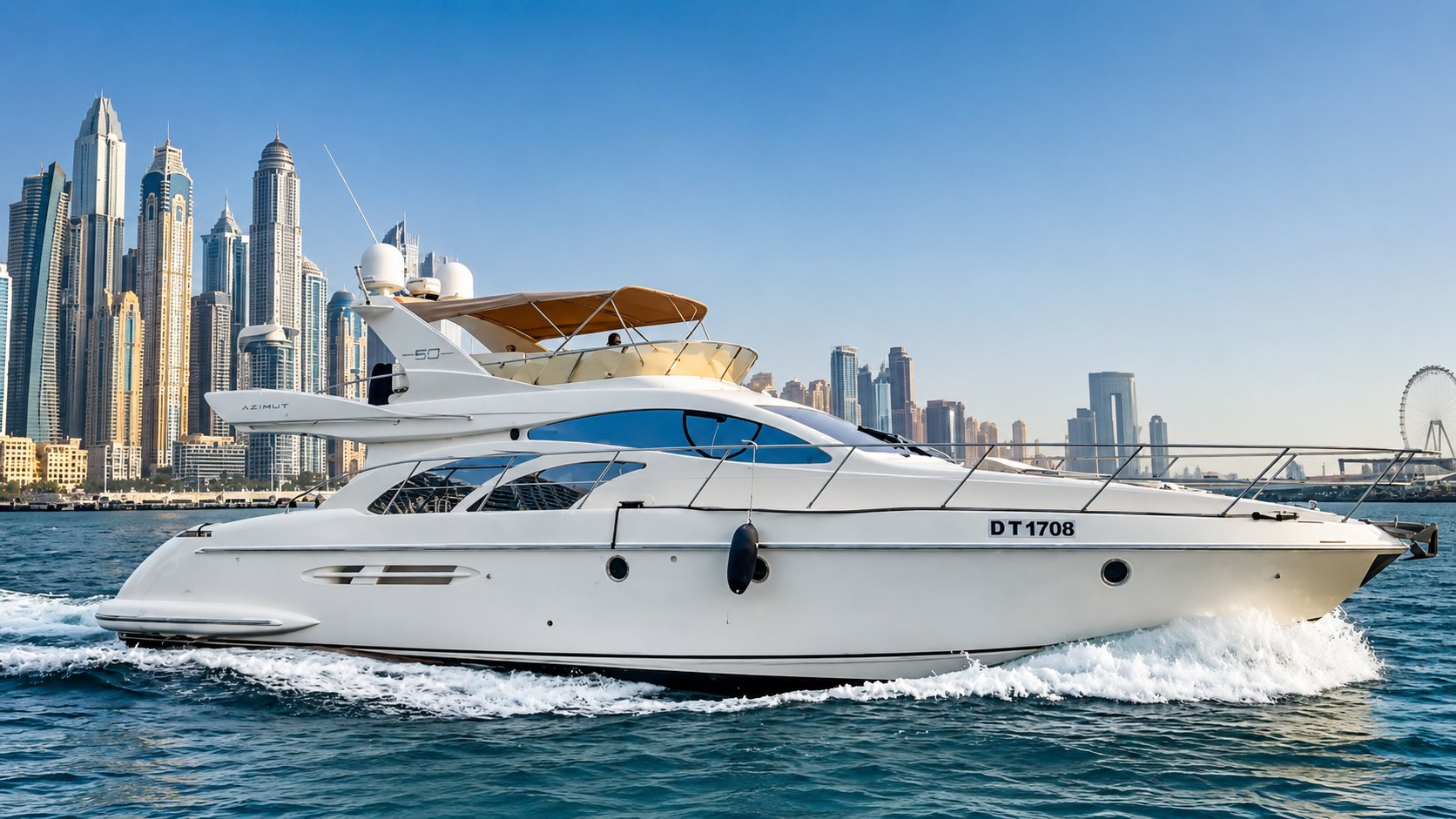 Azimut 50 Grand Crew — аренда яхты в Дубае